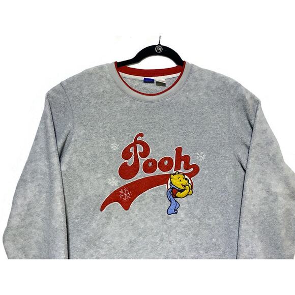 Disney Pullover Sweater Women's Extra Large Gray Long Sleeve Winnie the Pooh - Picture 3 of 6